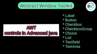 AWT GUI controls in advanced java | awt components in Java | #coding  #awtcontrols #awt #java