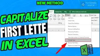 How to capitalize first letter in Excel | Capitalize only First letter