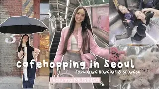 cafehopping in seoul 🇰🇷 go-to spots in Seongsu & Hongdae, vegan cafes, aesthetic pop ups, moru dolls