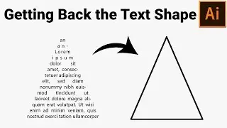 How to Get Back the Area Text Shape in Adobe Illustrator