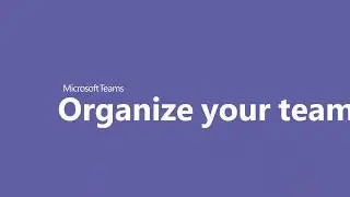 Organize your teams list