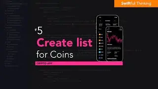 Add a dynamic List to display downloaded coins | SwiftUI Crypto App #5