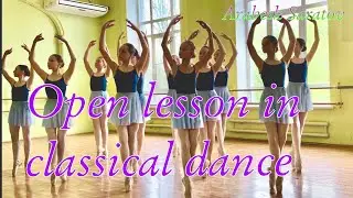 Open lesson in classical dance, regional methodical section on choreography. Arabesk Saratov.