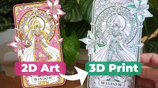 Turn 2D Art into 3D Prints | Filament Painting with HueForge & Bambu Lab P1S