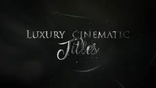 After Effects Template: Luxury Titles + Free Font