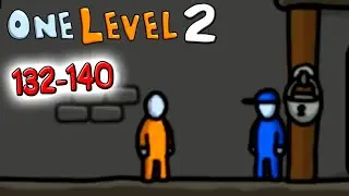 ONE LEVEL 2 часть УРОВЕНЬ 132-140 прохождение игры ЛОГИЧЕСКОЙ ГОЛОВОЛОМКИ Оне Левел Walkthrough