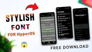 Top 3 STYLISH Font For Redmi Phone | Xiaomi hypereos font | best miui font