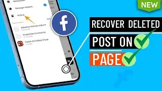 How to Recover a Deleted post on Facebook page 2024 | Restore Deleted post on Facebook page