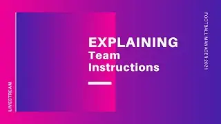 !LIVE! FM21 TEAM INSTRUCTIONS EXPLAINED