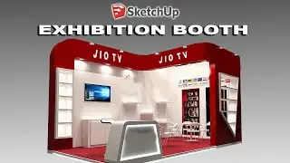 DESAIN EXHIBITION BOOTH HANYA 10 MENIT DENGAN SKETCHUP