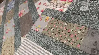 A simple way of sewing from scraps. Patchwork blocks of small scraps. DIY