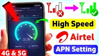 Airtel APN Settings 😱🔥⚡ | Airtel Network Problem | Airtel Network Problem Solution | Airtel Net Slow