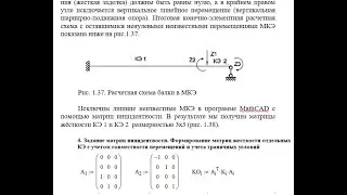 Алгоритм расчета балки МКЭ. Формирование матрицы жесткости КЭ