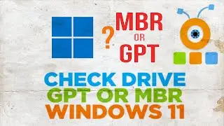 How to Check if Drive Uses GPT or MBR Partition Style in Windows 11