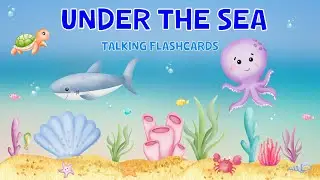 Under The Sea Talking Flashcards And Game For Toddlers | 4K