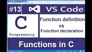 function definition vs function declaration