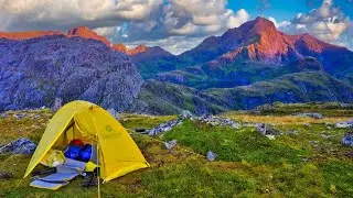 LOFOTEN, Solo Camping & Backpacking Arctic Norway, Climbing one of most unique views in the World