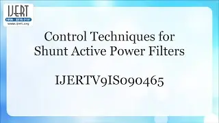 Control Techniques for Shunt Active Power Filters