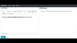 Text to Html generator using django || django project