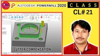 POWERMILL 2020 | HOW TO MAKE D VALU PROGRAM IN POWERMILL 2020 | Cutter compensation in program |