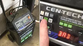 “using” CEN-TECH 2a 10a 40a 200a 6/12v automatic battery charger with engine jump start