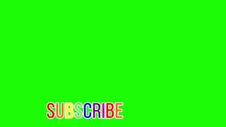 Rainbow Subscribe button Green Screen