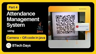 4. Attendance Management System using Camera, QR Code in Java - Update User(JFrame, Mysql, Netbeans)