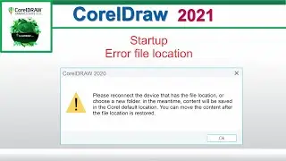 Reconnect the device location Restored in CorelDraw 2021 by, Amjad Graphics Designer