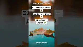 🍂 ¡Hola Otoño! Испанский с нуля: Учим слова на тему осени 🍁 #испанский #осень #слова