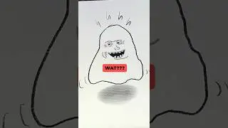 How To Draw EASY Halloween Ghost Art In Procreate👻#shorts #HalloweenWithShorts #procreate #drawing