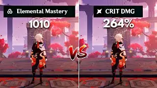 CRIT vs EM ! Best Build for Kazuha Genshin Impact