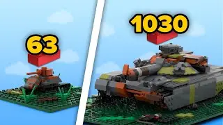 LEGO Damaged Tanks in Different Scales | Comparison