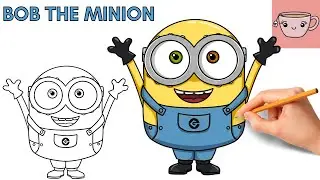 How To Draw Bob The Minion | Cute Easy Step By Step Drawing Tutorial