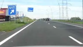 Volvo 240 overtaking & interior engine sound on highway