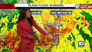 Here is your 5 p.m. weather update as heavy rain, flooding impacts South Florida