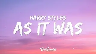 Harry Styles - As It Was (Lyrics)