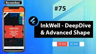 Flutter Tutorial - InkWell - DeepDive & Advanced Shape