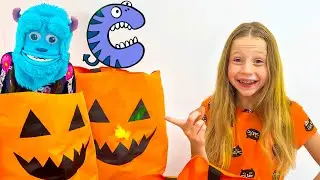 Halloween alphabet from Nastya and Eva