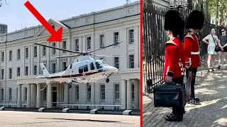 Rare Helicopter Touchdown Captured Live - Guard's Urgent Call for Enhanced Security!