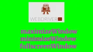 webdriverIo - maximizeWindow , minimizeWindow, fullscreenWindow