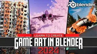 Cutting Edge Blender Game Art Course Bundle -- Even Blender 4.2 Simulation Nodes!