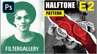 Halftone Effect in Photoshop | Reticulation, clipping mask, Film Grain | Episode 2