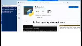 Python installation | Python Version 3.12.2 | Opening Microsoft Store