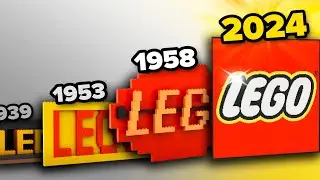 Evolution of LEGO Logo Made of LEGO (1934-2024) | Comparison