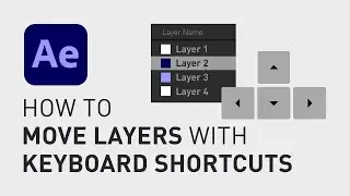 How to move layers with shortcut in Adobe After Effects