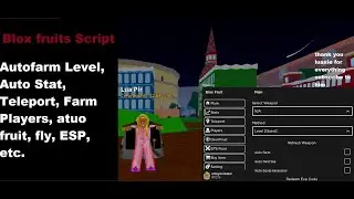 Blox fruits script [mukuro hub] /Autofarm Level, Auto Stat, Teleport, Farm Players, ESP, etc. [Pipa]