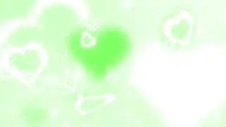 Y2k Blurred and Glittering Green Stars and Hearts Background || 1 Hour Looped HD