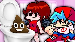 Friday Night Funkin' Boyfriend and Gitlfriend POOP in the TOILET. Friday Night Funkin Pooping. FNF