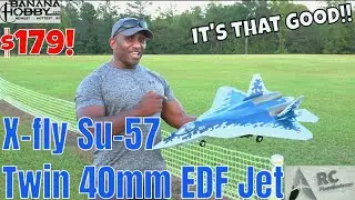 Unbelievable Value! The $179 X-fly Su-57 Felon Twin 40mm EDF Jet