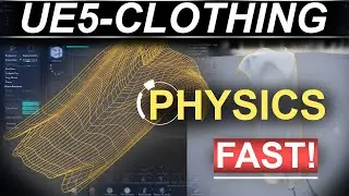 Unreal5 Applying Cloth Physics (In 2 Minutes!!)